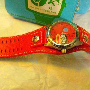 Unisex Paul Frank Watch with Leather Band